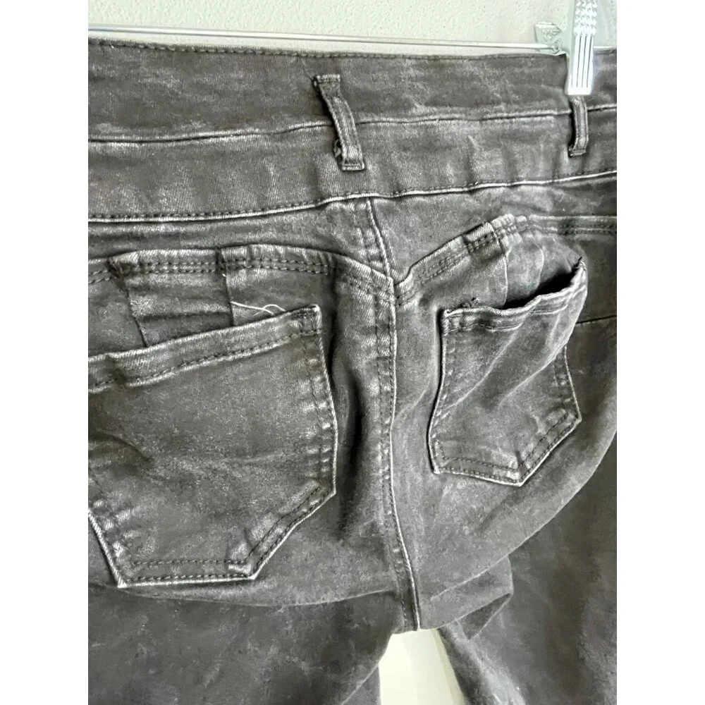Wax Jeans Soft Stretchy Skinny Straight Denim Jeans Raw Hem Juniors‎ 13